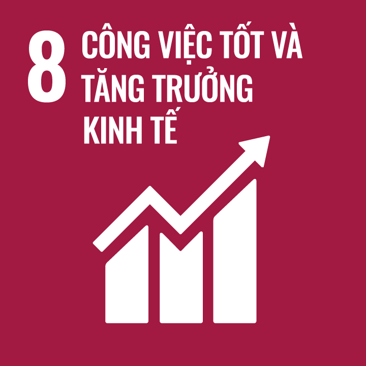 SDG8-C&ocirc;ng việc tốt v&agrave; tăng trưởng kinh tế